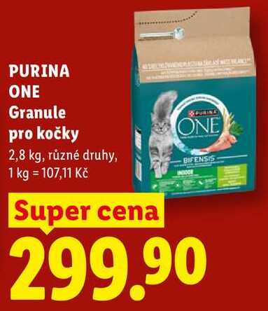 PURINA ONE Granule pro kočky, 2,8 kg, různé druhy
