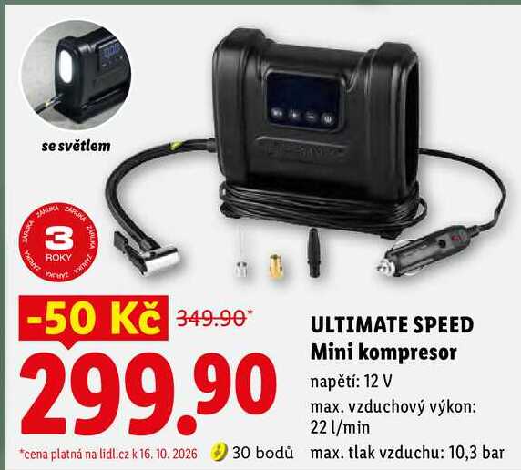 ULTIMATE SPEED Mini kompresor  
