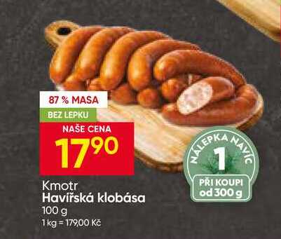 Kmotr Havířská klobása 100 g