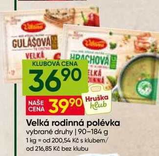 Vitana Velká rodinná polévka vybrané druhy 90-184 g