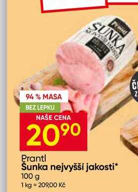 Prantl Šunka nejvyšší jakosti 100 g 