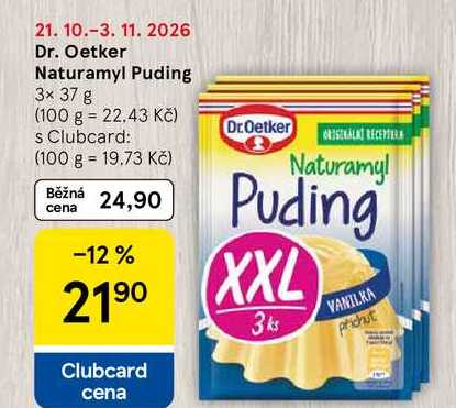 Dr. Oetker Naturamyl Puding, 3x 37 g