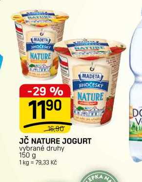 JČ NATURE JOGURT vybrané druhy 150 g