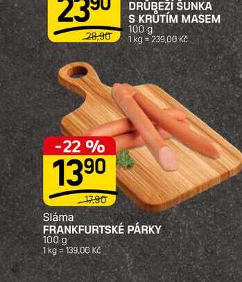 FRANKFURTSKÉ PÁRKY 100 g