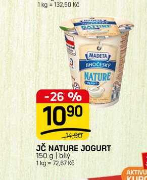 JČ NATURE JOGURT 150 g | bílý