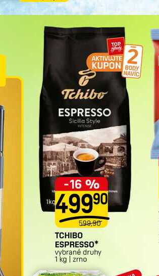 TCHIBO ESPRESSO* vybrané druhy 1 kg | zrno 