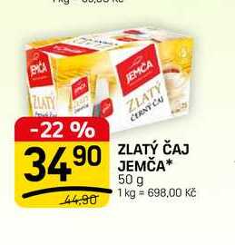ZLATÝ ČAJ JEMČA* 50 g 