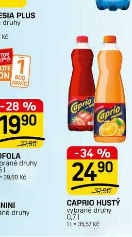 CAPRIO HUSTÝ vybrané druhy 0,7l