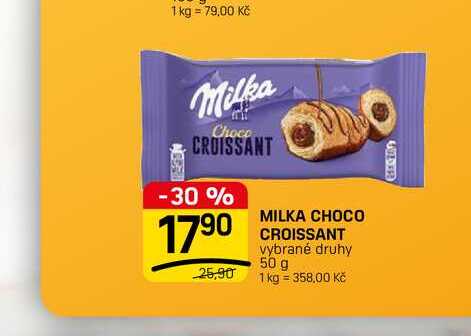 MILKA CHOCO CROISSANT vybrané druhy 50 g