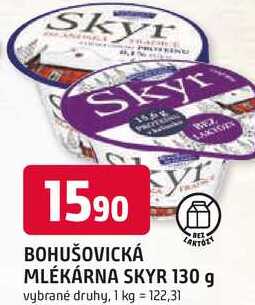 BOHUŠOVICKÁ MLÉKÁRNA SKYR 130 g