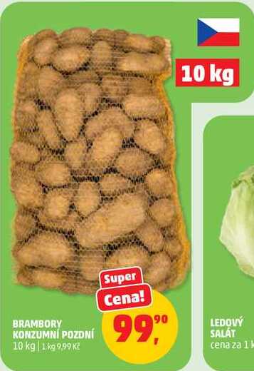 BRAMBORY KONZUMNI POZDNÍ, 10 kg