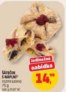 ŠÁTEČEK S NÁPLNÍ, 75g