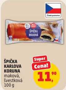 ŠPIČKA KARLOVA KORUNA maková, švestková, 100 g