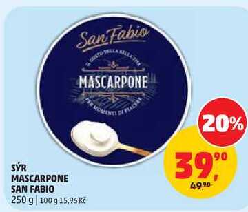 SÝR MASCARPONE SAN FABIO, 250 g