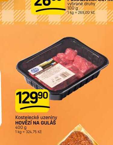 HOVĚZÍ NA GULÁŠ 400 g