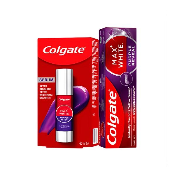 Colgate Bělící sérum + Purple zubní pasta
