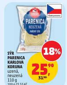 SÝR PARENICA KARLOVA KORUNA, 110 g