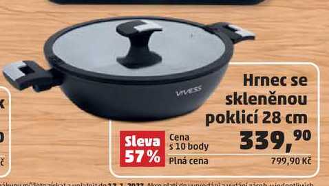 Hrnec se skleněnou poklicí 28 cm 