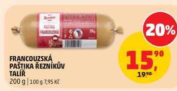 FRANCOUZSKÁ PAŠTIKA ŘEZNÍKŮV TALÍŘ, 200 g 