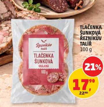 TLAČENKA ŠUNKOVÁ ŘEZNÍKŮV TALÍŘ, 100 g