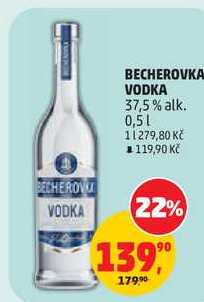 BECHEROVKA VODKA 37,5% alk., 0,5 l