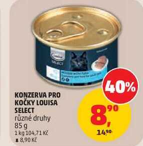 KONZERVA PRO KOČKY LOUISA SELECT různé druhy, 85g