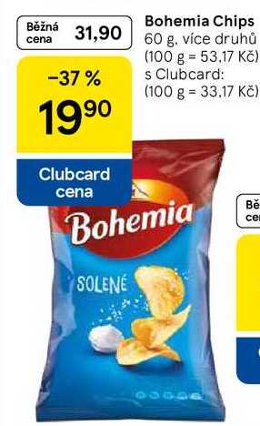 Bohemia Chips, 60 g, více druhů