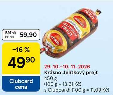 Krásno Jelítkový prejt, 450 g