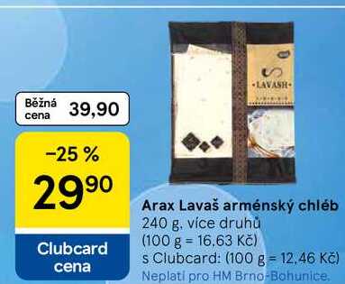 Arax Lavaš arménský chléb, 240 g