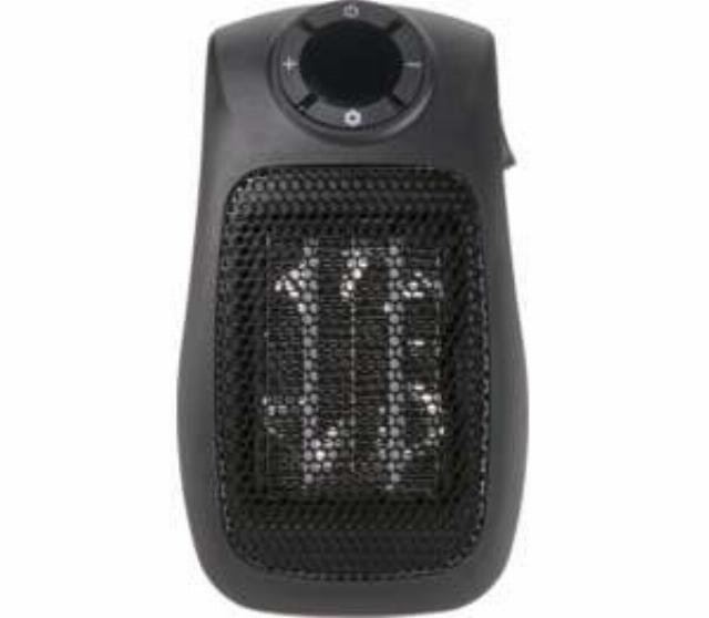 TRONIC Horkovzdušný ventilátor do zásuvky TSH 600 C1, černý