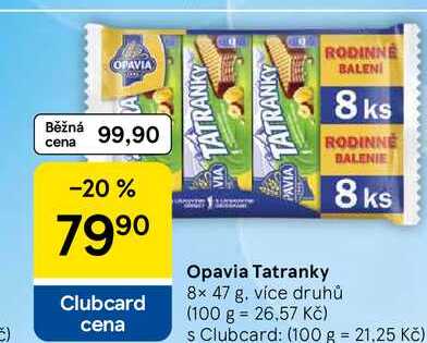 Opavia Tatranky, 8x 47 g