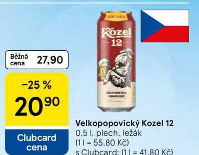 Velkopopovický Kozel 12, 0.5 l