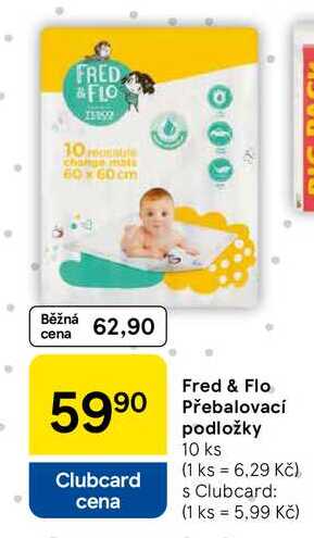 Fred & Flo Přebalovací podložky, 10 ks