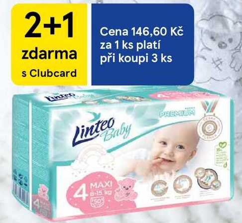 Linteo Baby Dětské pleny, 50 ks