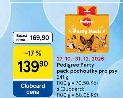 Pedigree Party pack pochoutky pro psy, 241 g