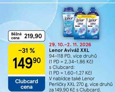 Lenor Aviváž XXL, 94-118 PD, více druhů
