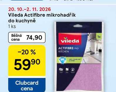 Vileda Actifibre mikrohadřík do kuchyně, 1 ks 