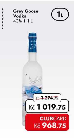 Grey Goose Vodka 40% 1 L