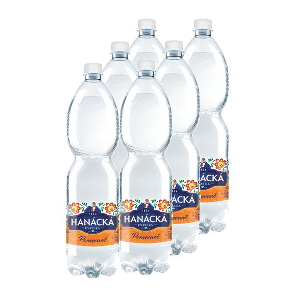 Hanácká Kyselka Minerální voda pomeranč 6x1,5l