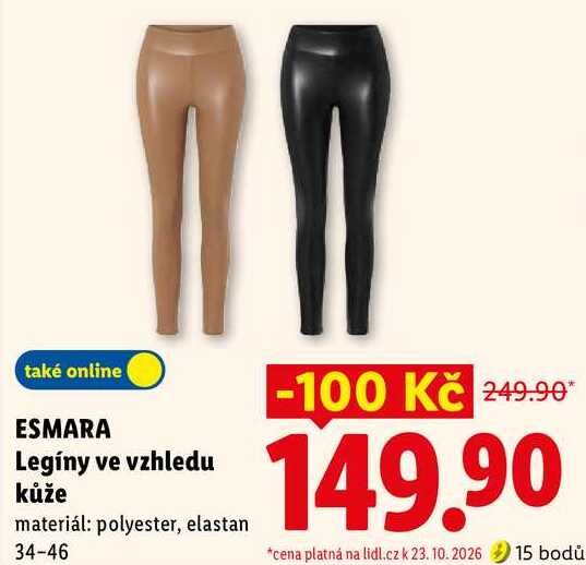 ESMARA Legíny ve vzhledu kůže 