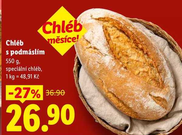 Chléb s podmáslím, 550 g