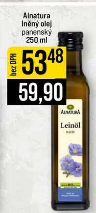 Alnatura Iněný olej panenský 250 ml