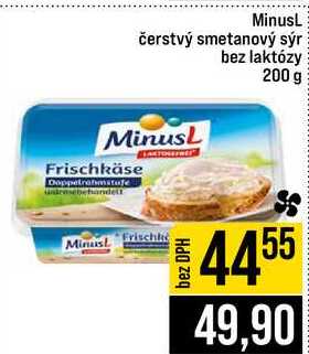 MinusL čerstvý smetanový sýr bez laktózy 200 g