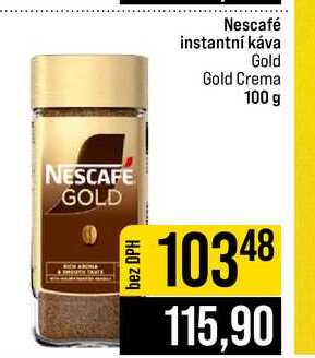 Nescafé instantní káva Gold Gold Crema 100 g