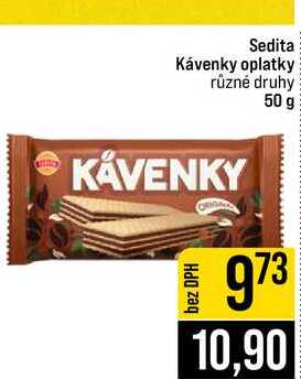 Sedita Kávenky oplatky různé druhy 50 g v akci