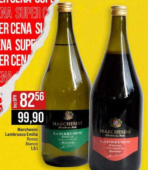 Marchesini Lambrusco Emilia Rosso Bianco 1,5l