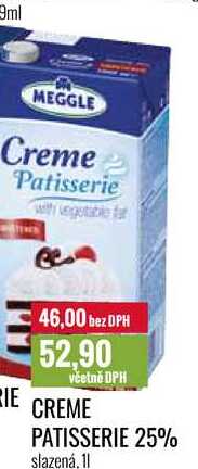CREME PATISSERIE 25% slazená, 11