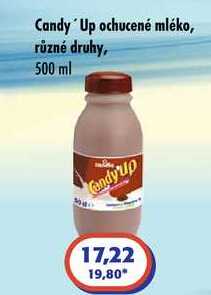 Candy Up ochucené mléko, různé druhy, 500 ml