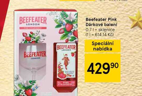 Beefeater Pink Dárkové balení 0.7l + sklenice 