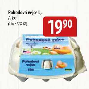 Pohodová vejce L, 6 ks